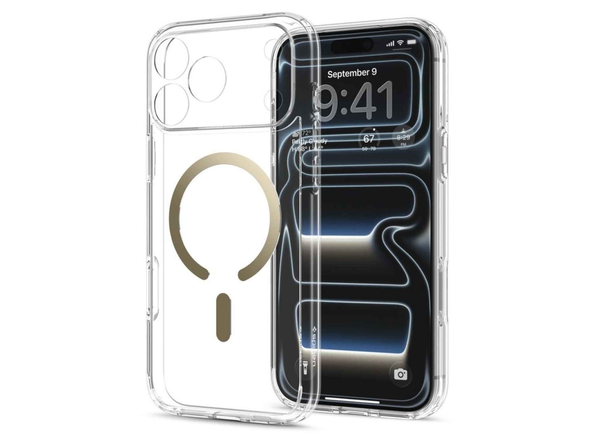 Spigen Ultra Hybrid MagSafe Case for iPhone 18 Pro Max / 17 Pro Max - Transparent Gold