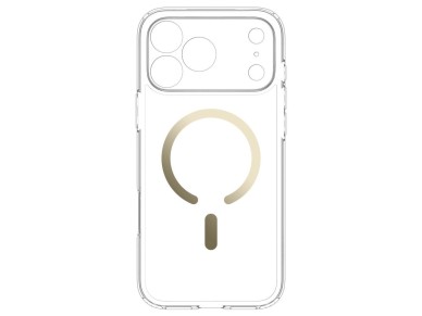 Capa Spigen Ultra Hybrid MagSafe para iPhone 18 Pro Max / 17 Pro Max - Dourada Transparente