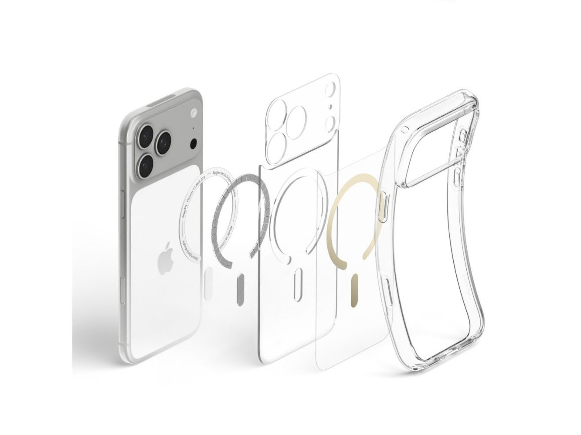 Spigen Ultra Hybrid MagSafe Case for iPhone 18 Pro Max / 17 Pro Max - Transparent Gold