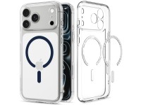 Capa Spigen Ultra Hybrid MagSafe para iPhone 18 Pro Max / 17 Pro Max - Transparente Azul Marinho