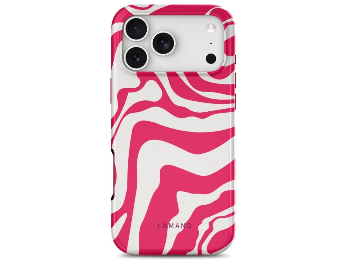 Capa Tech-Protect Lamano MagSafe para iPhone 18 Pro Max / 17 Pro Max - Branca e Rosa