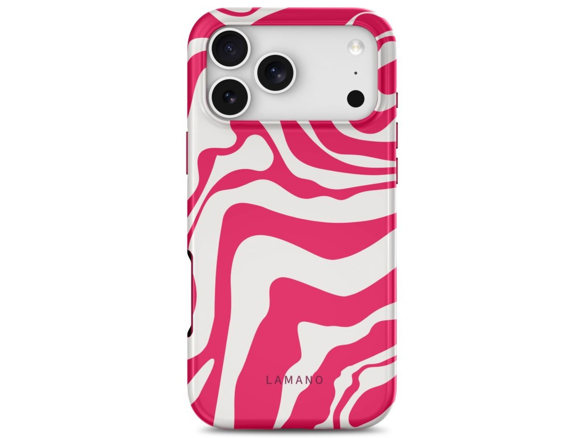 Capa Tech-Protect Lamano MagSafe para iPhone 18 Pro Max / 17 Pro Max - Branca e Rosa