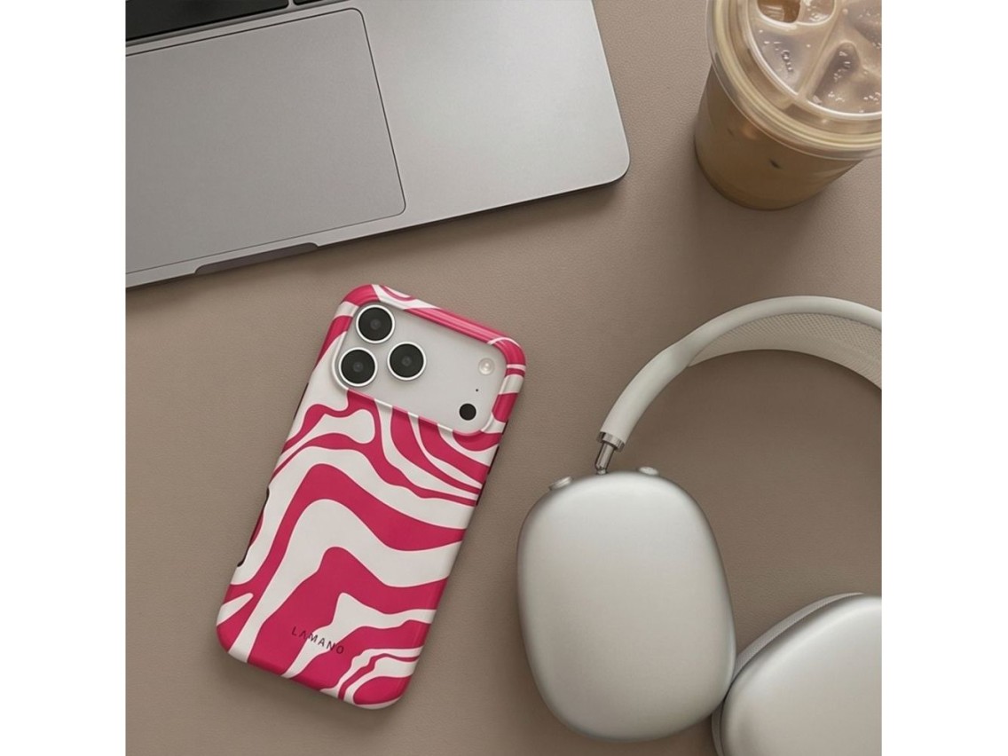 Capa Tech-Protect Lamano MagSafe para iPhone 18 Pro Max / 17 Pro Max - Branca e Rosa
