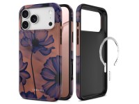 Capa Tech-Protect Lamano MagSafe para iPhone 18 Pro / 17 Pro - azul marinho e marrom