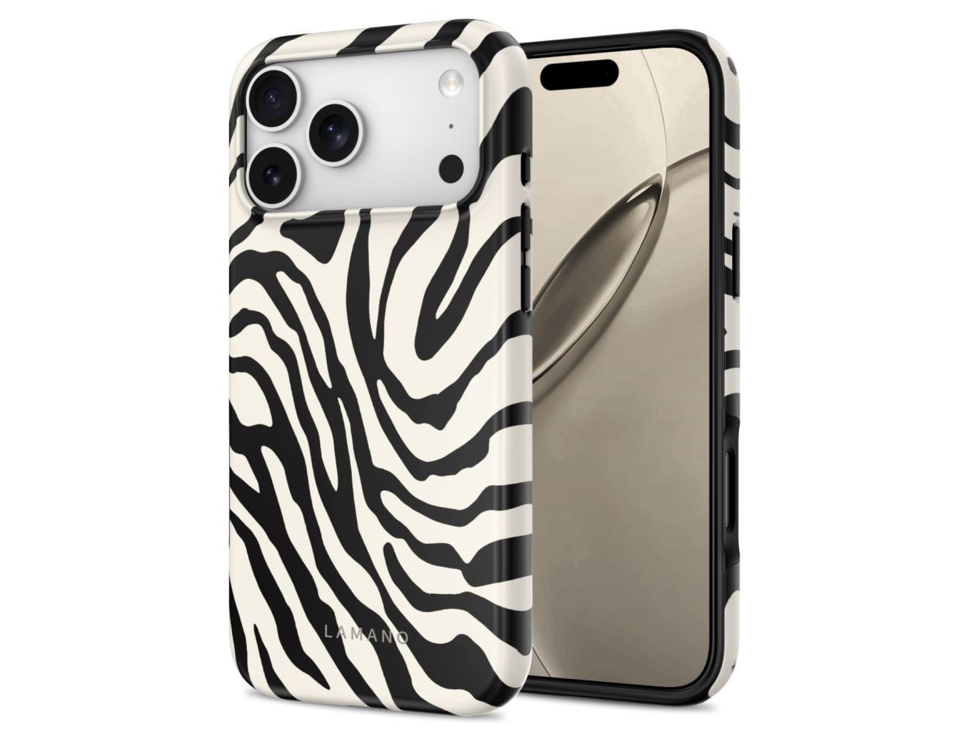 Funda Tech-Protect Lamano MagSafe para iPhone 18 Pro / 17 Pro - blanco y negro