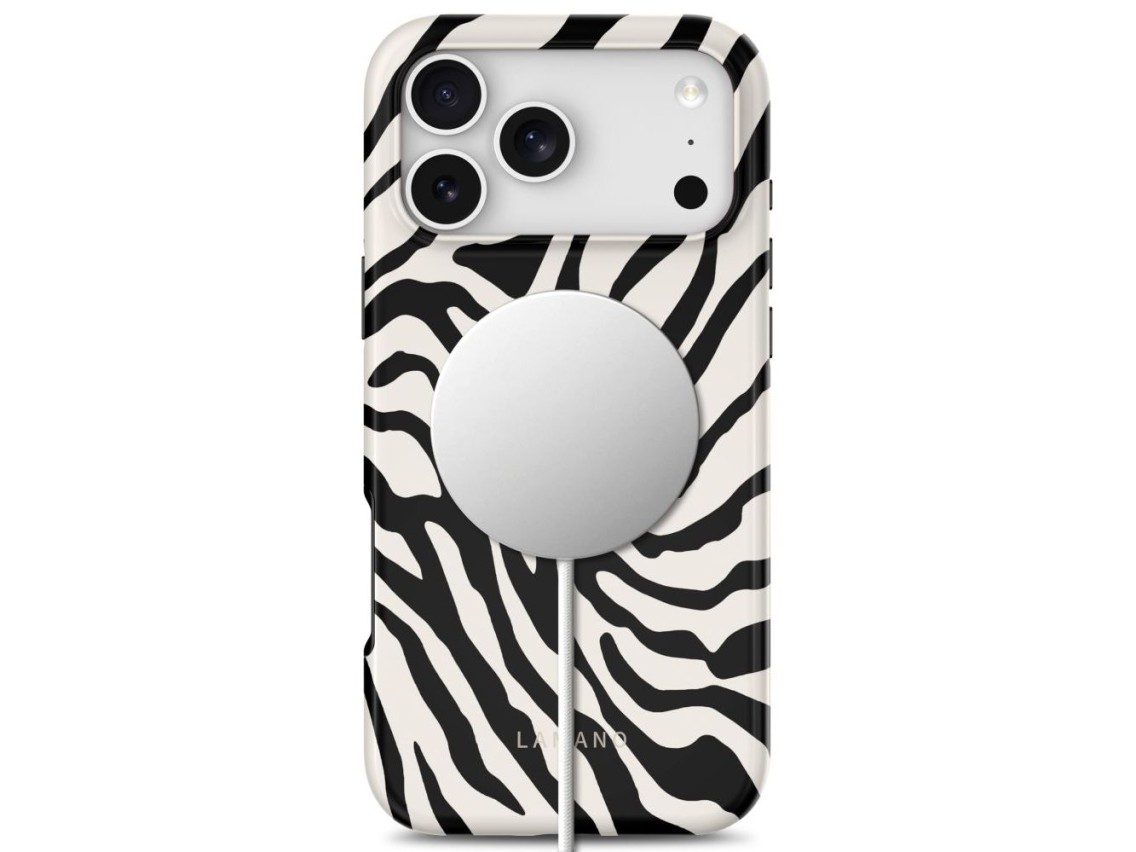Funda Tech-Protect Lamano MagSafe para iPhone 18 Pro / 17 Pro - blanco y negro