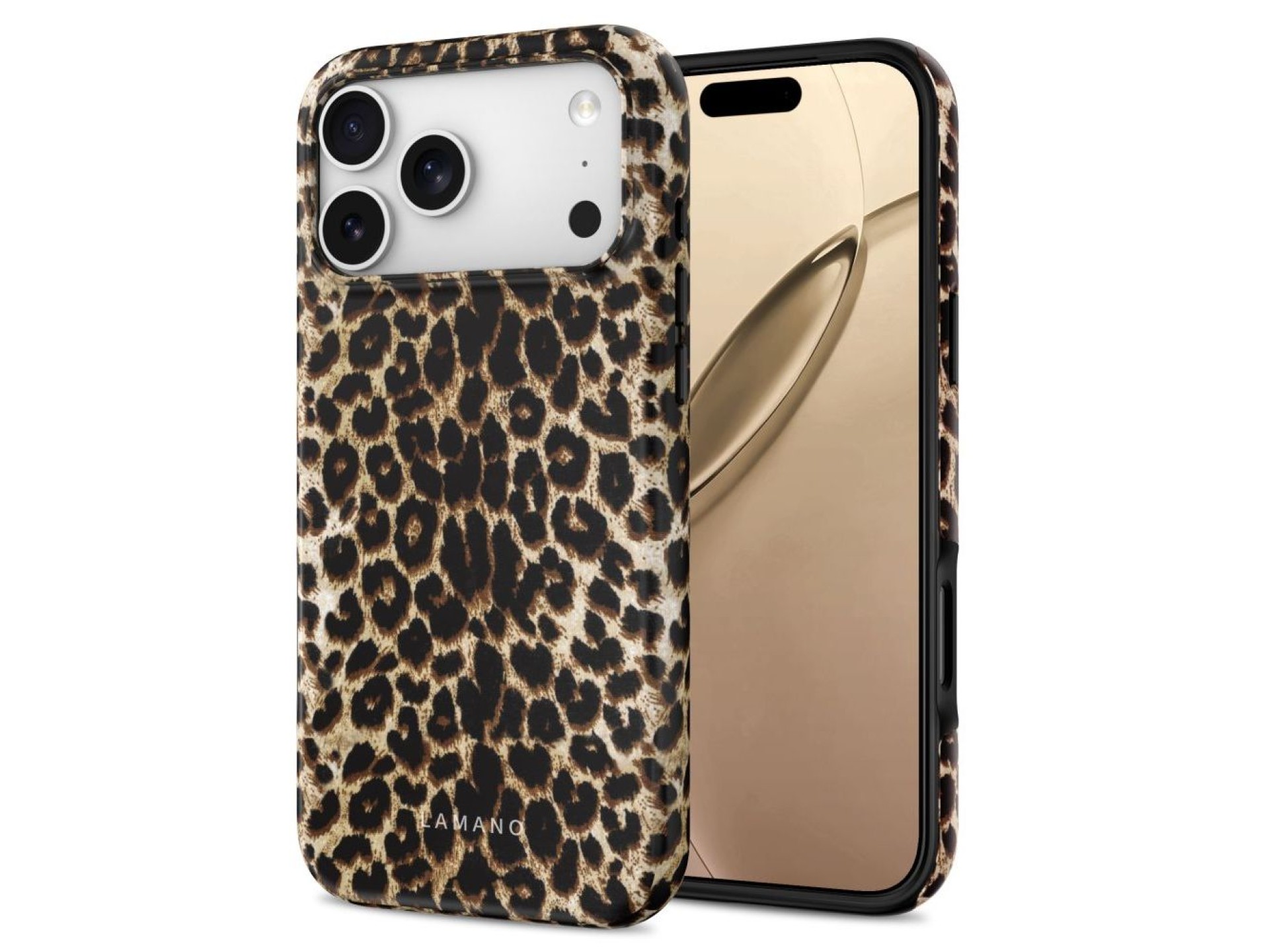 Tech-Protect Lamano MagSafe case for iPhone 18 Pro / 17 Pro - black and brown