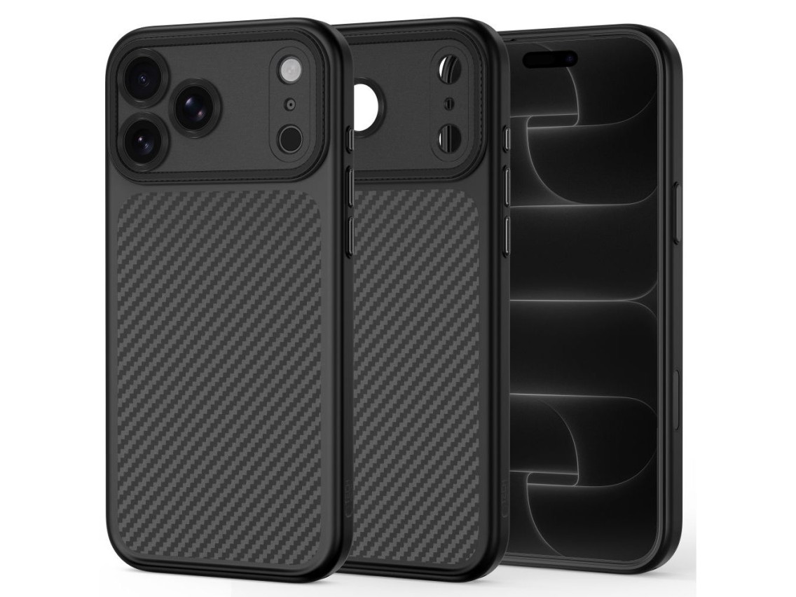 Funda Tech-Protect MagCam MagSafe Carbon para iPhone 18 Pro Max / 17 Pro Max - Negra