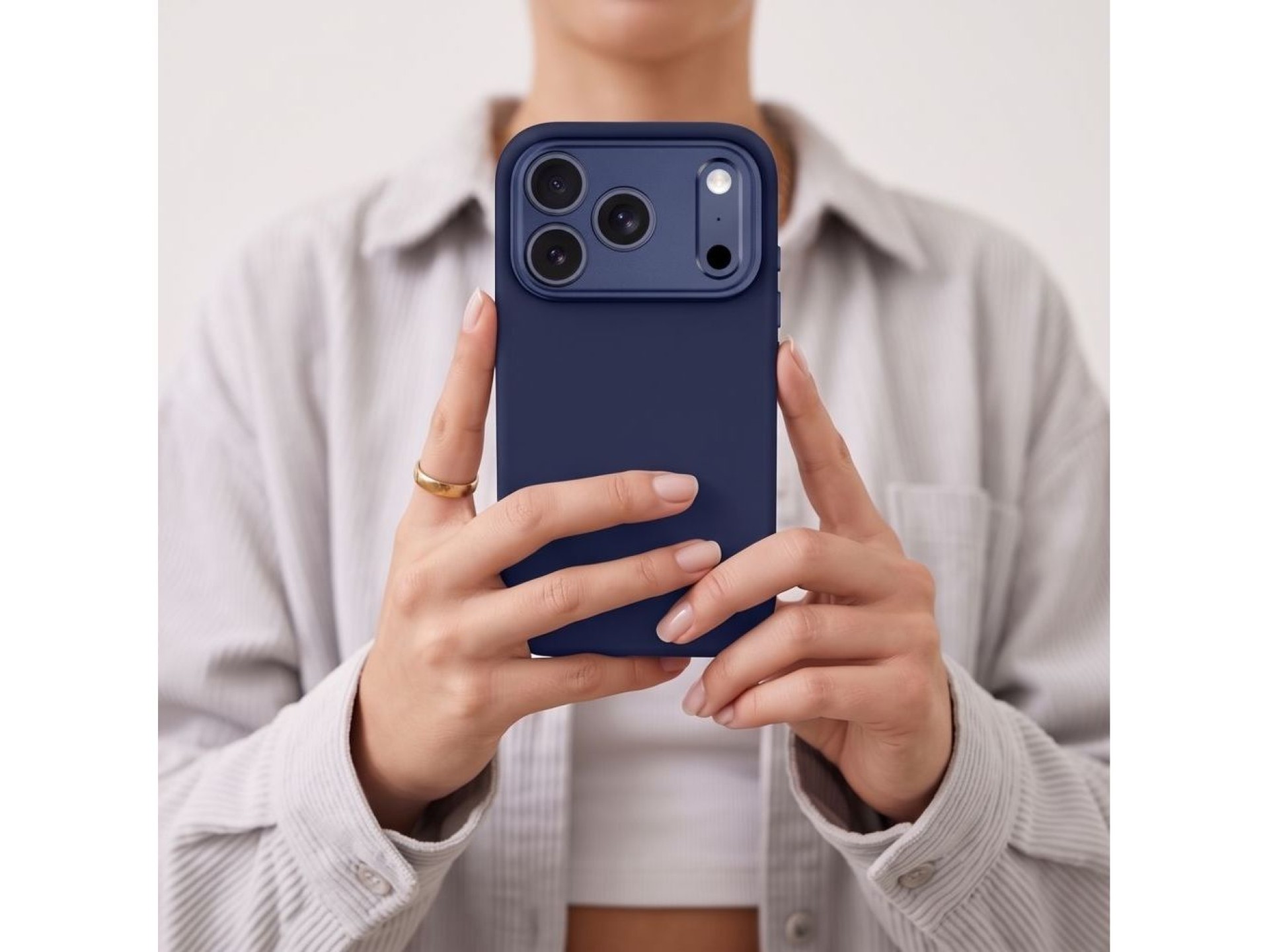 Capa Tech-Protect Uniq MagSafe CC para iPhone 18 Pro Max / 17 Pro Max - Azul Marinho