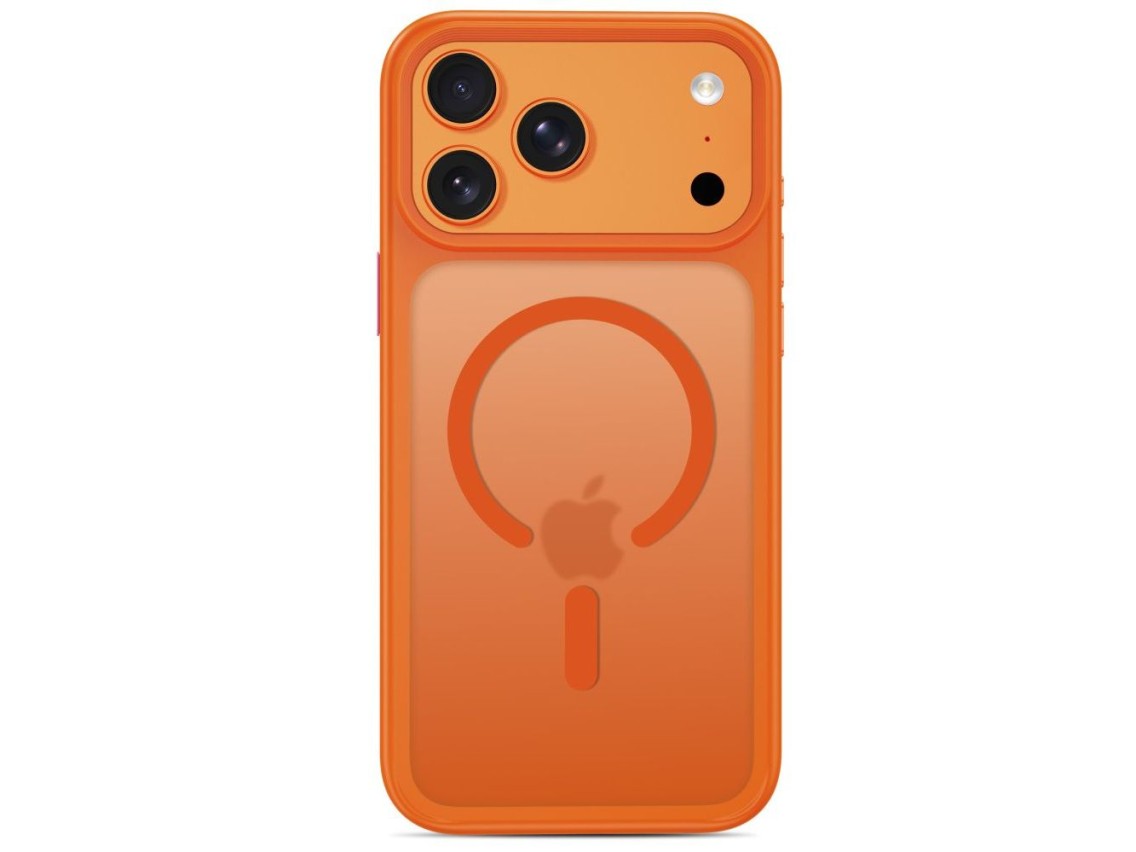 Capa Tech-Protect Magmat Magsafe CC para iPhone 18 Pro / 17 Pro - laranja fosco