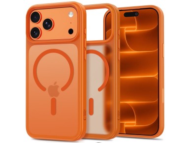 Tech-Protect Magmat Magsafe CC Case for iPhone 18 Pro Max / 17 Pro Max - Matte Orange