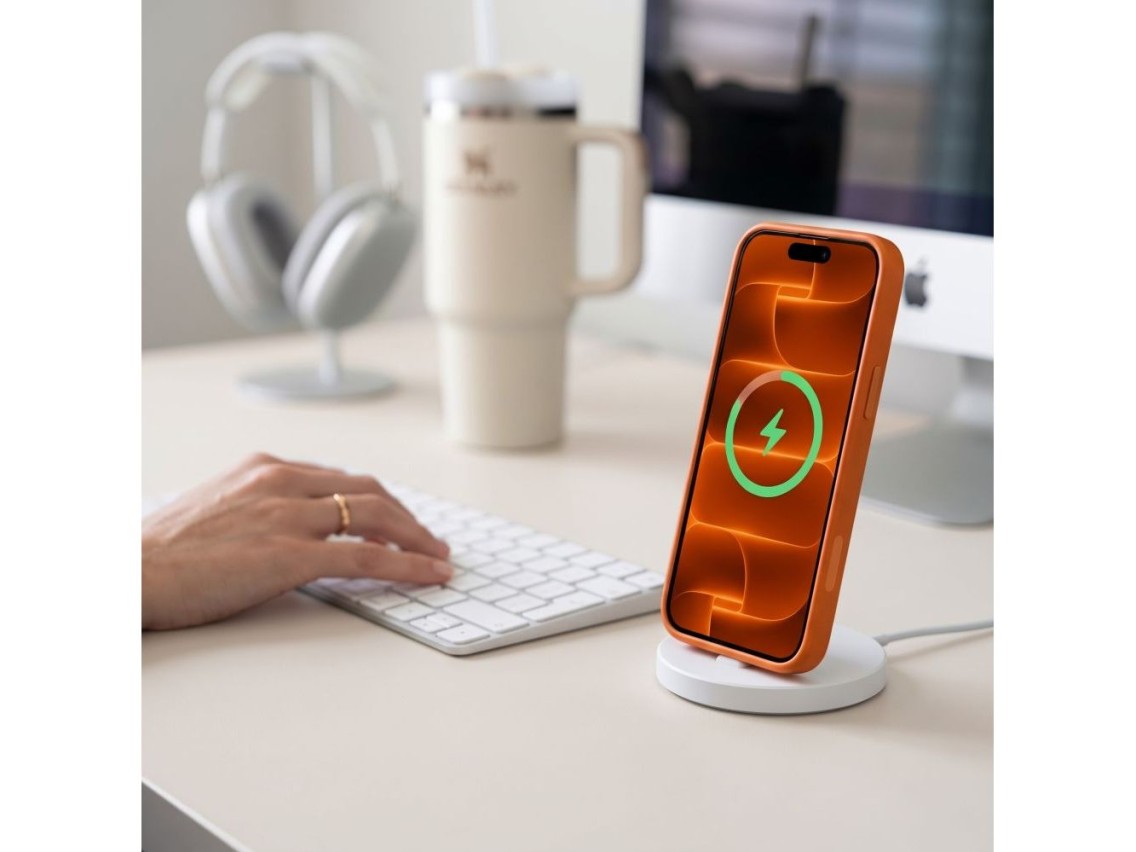 Funda Tech-Protect Magmat MagSafe CC para iPhone 18 Pro Max / 17 Pro Max - Naranja mate