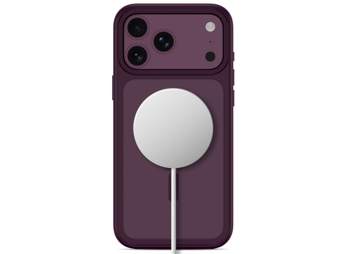 Capa Tech-Protect Magmat Magsafe CC para iPhone 18 Pro / 17 Pro - Bordô Fosco