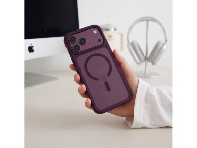 Funda Tech-Protect Magmat MagSafe CC para iPhone 18 Pro / 17 Pro - Borgoña mate Funda Tech-Protect Magmat MagSafe CC para iPhone 18 Pro / 17 Pro - Borgoña mate