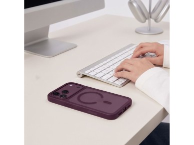 Capa Tech-Protect Magmat Magsafe CC para iPhone 18 Pro / 17 Pro - Bord� Fosco