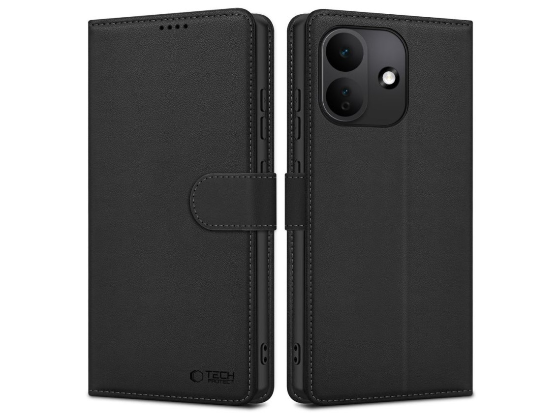 Tech-Protect Wallet Case for Xiaomi Redmi Note 17 Pro 5G - Matte Black