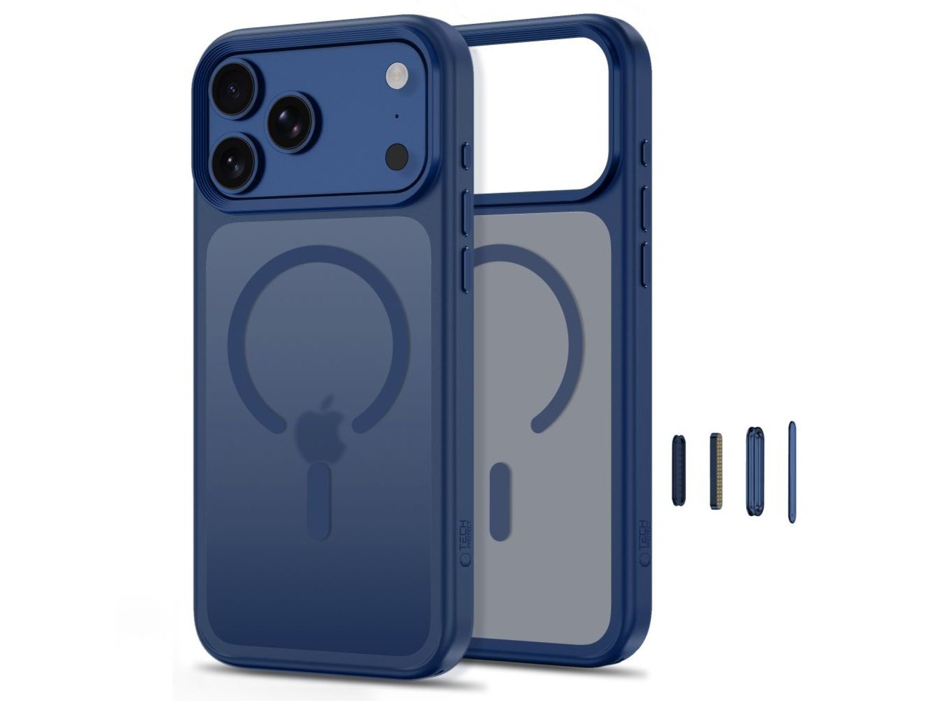 Tech-Protect Magmat Magsafe CC Case for iPhone 18 Pro Max / 17 Pro Max - Matte Navy Blue
