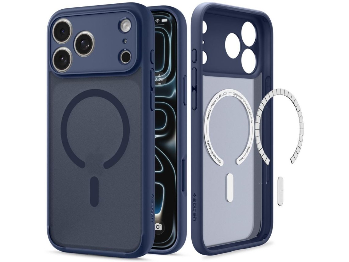 Spigen Ultra Hybrid MagSafe Case for iPhone 18 Pro / 17 Pro - Dark Blue
