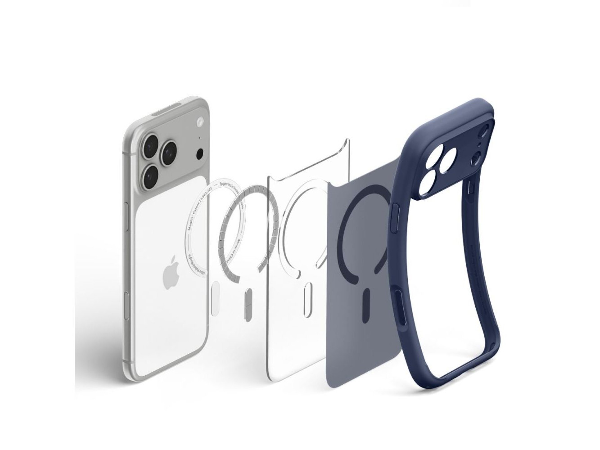 Spigen Ultra Hybrid MagSafe Case for iPhone 18 Pro / 17 Pro - Dark Blue