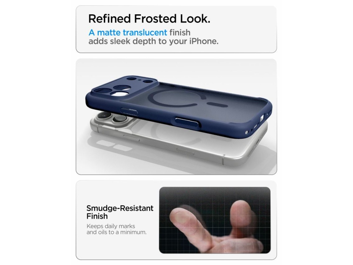 Spigen Ultra Hybrid MagSafe Case for iPhone 18 Pro / 17 Pro - Dark Blue