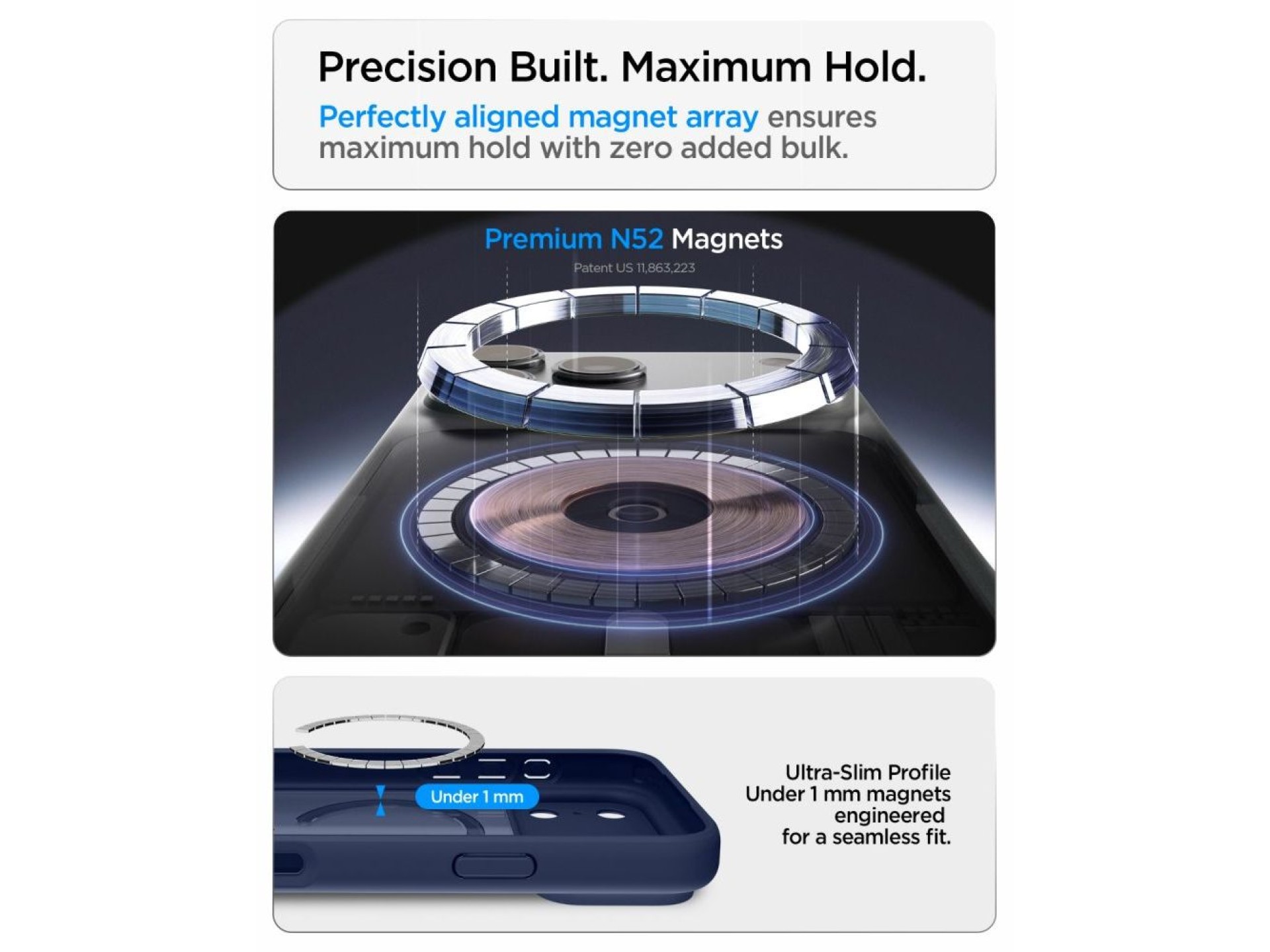 Spigen Ultra Hybrid MagSafe Case for iPhone 18 Pro / 17 Pro - Dark Blue
