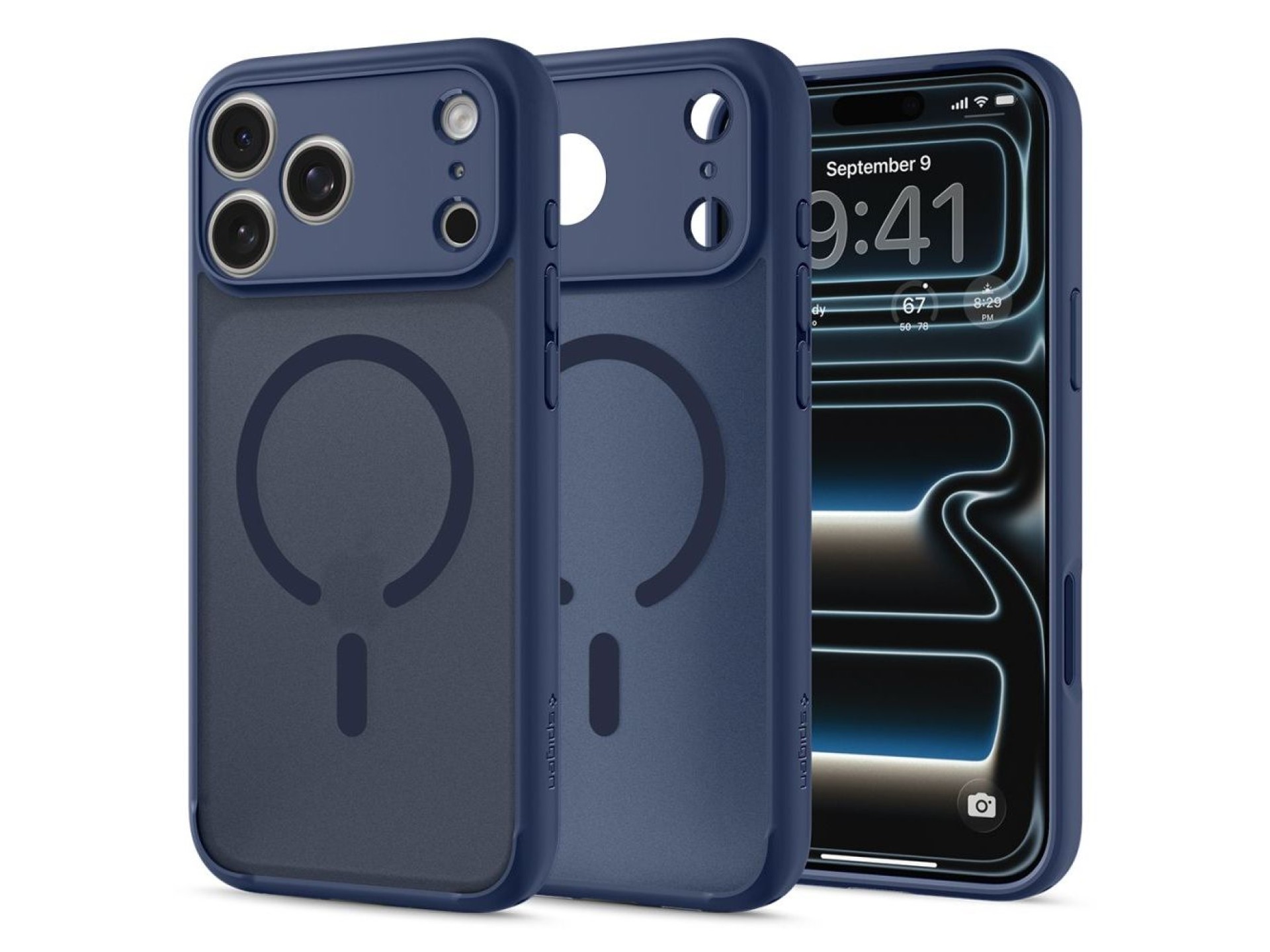 Spigen Ultra Hybrid MagSafe Case for iPhone 18 Pro / 17 Pro - Dark Blue