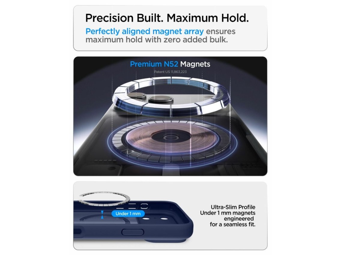 Spigen Ultra Hybrid MagSafe Case for iPhone 18 Pro / 17 Pro - Dark Blue