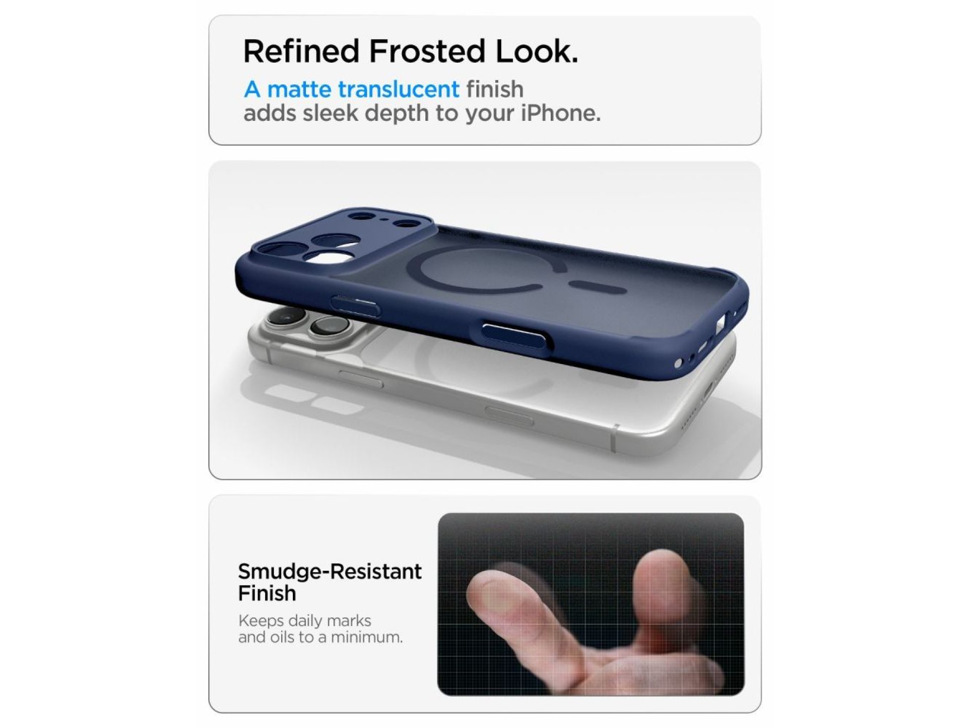 Spigen Ultra Hybrid MagSafe Case for iPhone 18 Pro / 17 Pro - Dark Blue