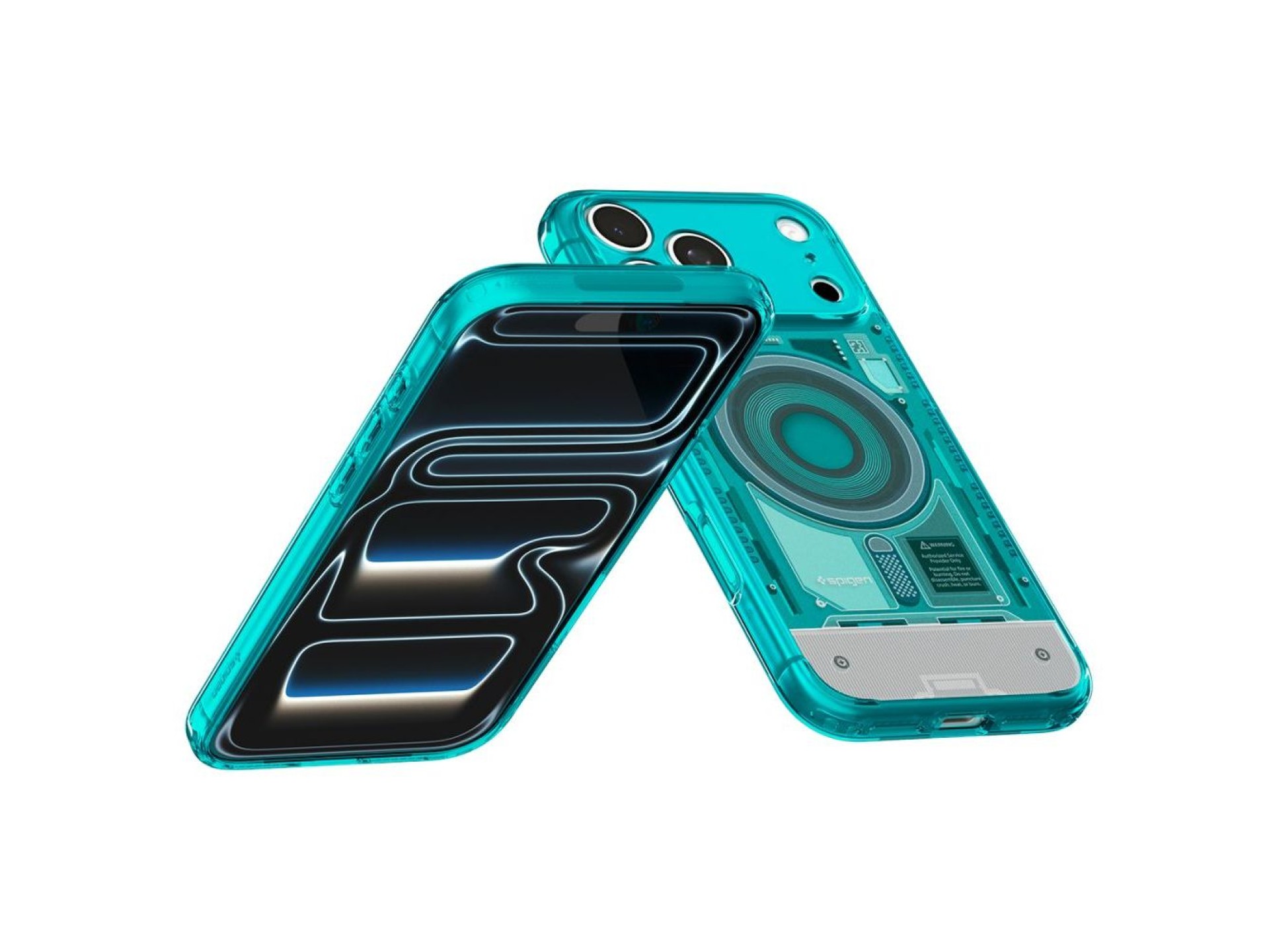 Capa Spigen Ultra Hybrid MagSafe para iPhone 18 Pro / 17 Pro - azul claro