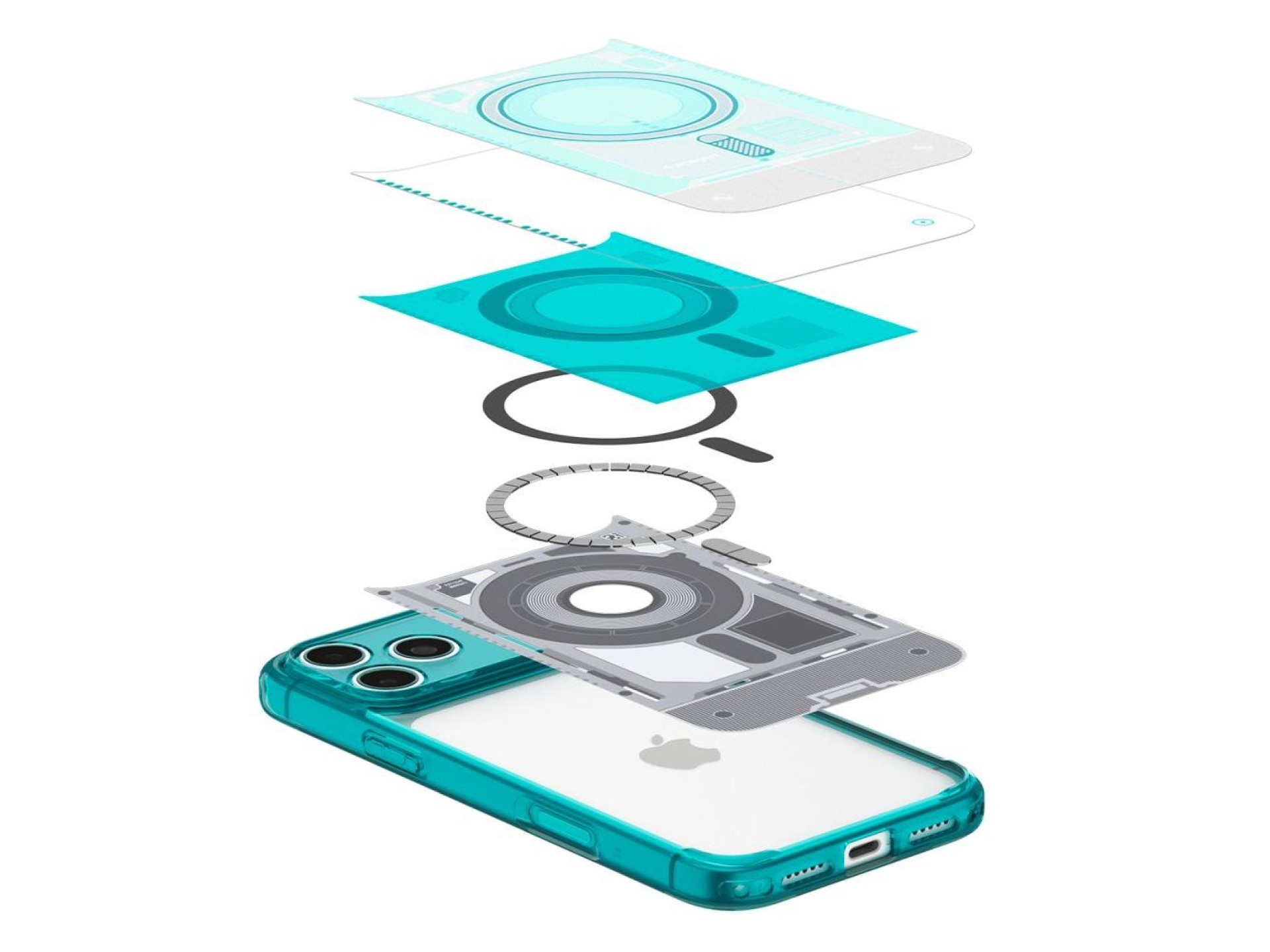 Capa Spigen Ultra Hybrid MagSafe para iPhone 18 Pro / 17 Pro - azul claro