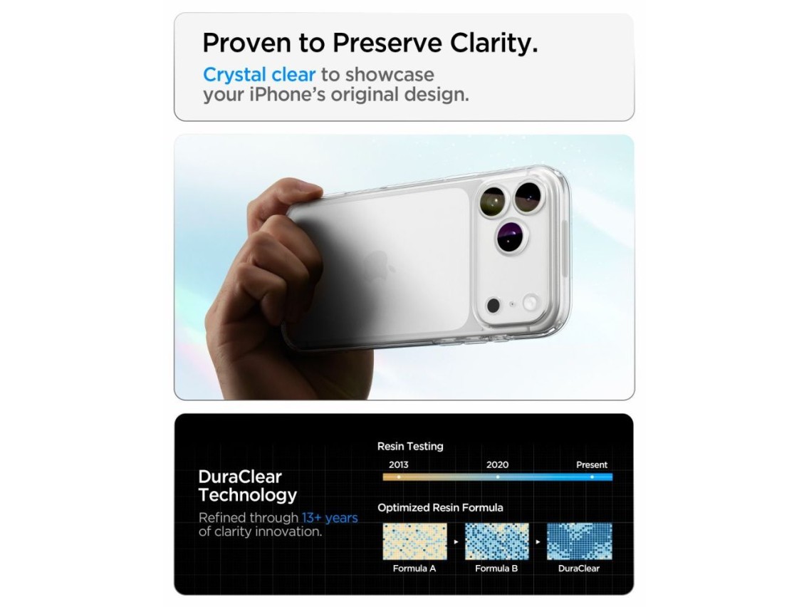 Funda Spigen Ultra Hybrid para iPhone 18 Pro Max / 17 Pro Max - Transparente