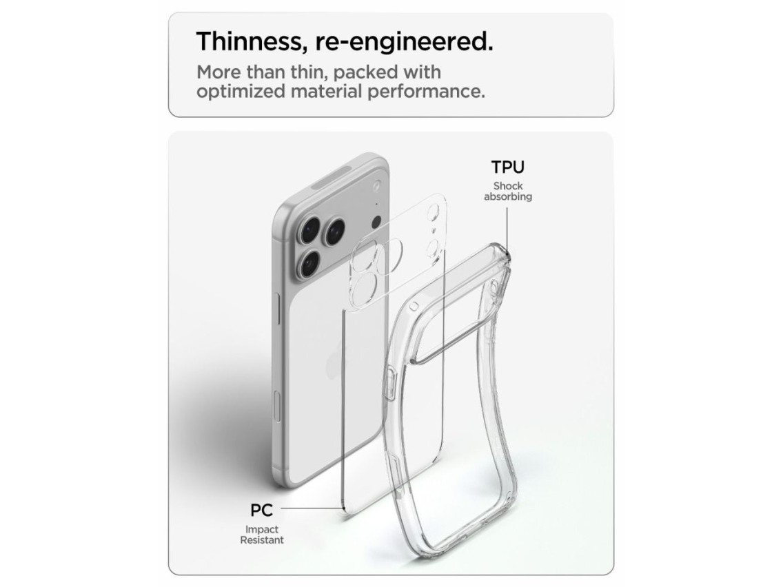 Funda Spigen Ultra Hybrid para iPhone 18 Pro Max / 17 Pro Max - Transparente