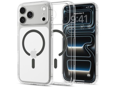 Spigen Ultra Hybrid MagSafe Case for iPhone 18 Pro / 17 Pro - Clear Graphite Spigen Ultra Hybrid MagSafe Case for iPhone 18 Pro / 17 Pro - Clear Graphite