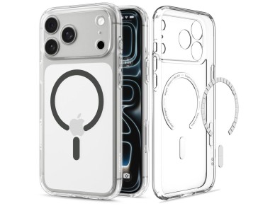 Funda Spigen Ultra Hybrid MagSafe para iPhone 18 Pro / 17 Pro - Grafito transparente Funda Spigen Ultra Hybrid MagSafe para iPhone 18 Pro / 17 Pro - Grafito transparente