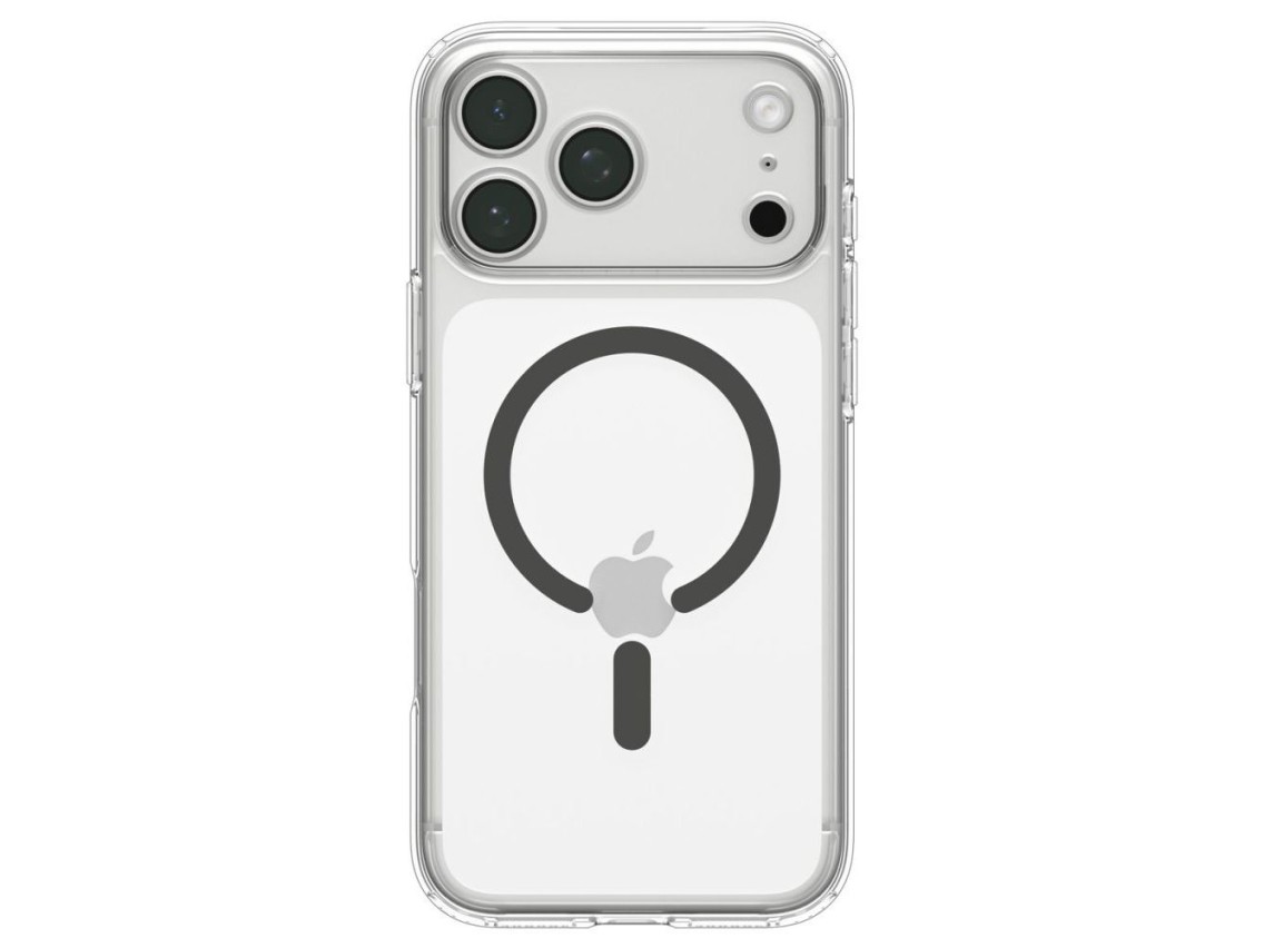 Capa Spigen Ultra Hybrid MagSafe para iPhone 18 Pro / 17 Pro - Grafite Transparente