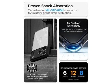 Spigen Ultra Hybrid Case for iPhone 18 Pro / 17 Pro - Matte Black Spigen Ultra Hybrid Case for iPhone 18 Pro / 17 Pro - Matte Black