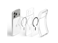 Capa Spigen Ultra Hybrid MagSafe para iPhone 18 Pro / 17 Pro - Grafite Transparente Capa Spigen Ultra Hybrid MagSafe para iPhone 18 Pro / 17 Pro - Grafite Transparente
