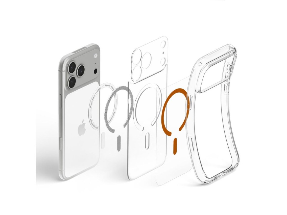 Spigen Ultra Hybrid MagSafe Case for iPhone 18 Pro / 17 Pro - Transparent Orange