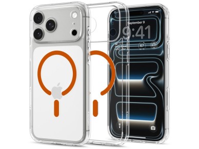 Spigen Ultra Hybrid MagSafe Case for iPhone 18 Pro / 17 Pro - Transparent Orange Spigen Ultra Hybrid MagSafe Case for iPhone 18 Pro / 17 Pro - Transparent Orange