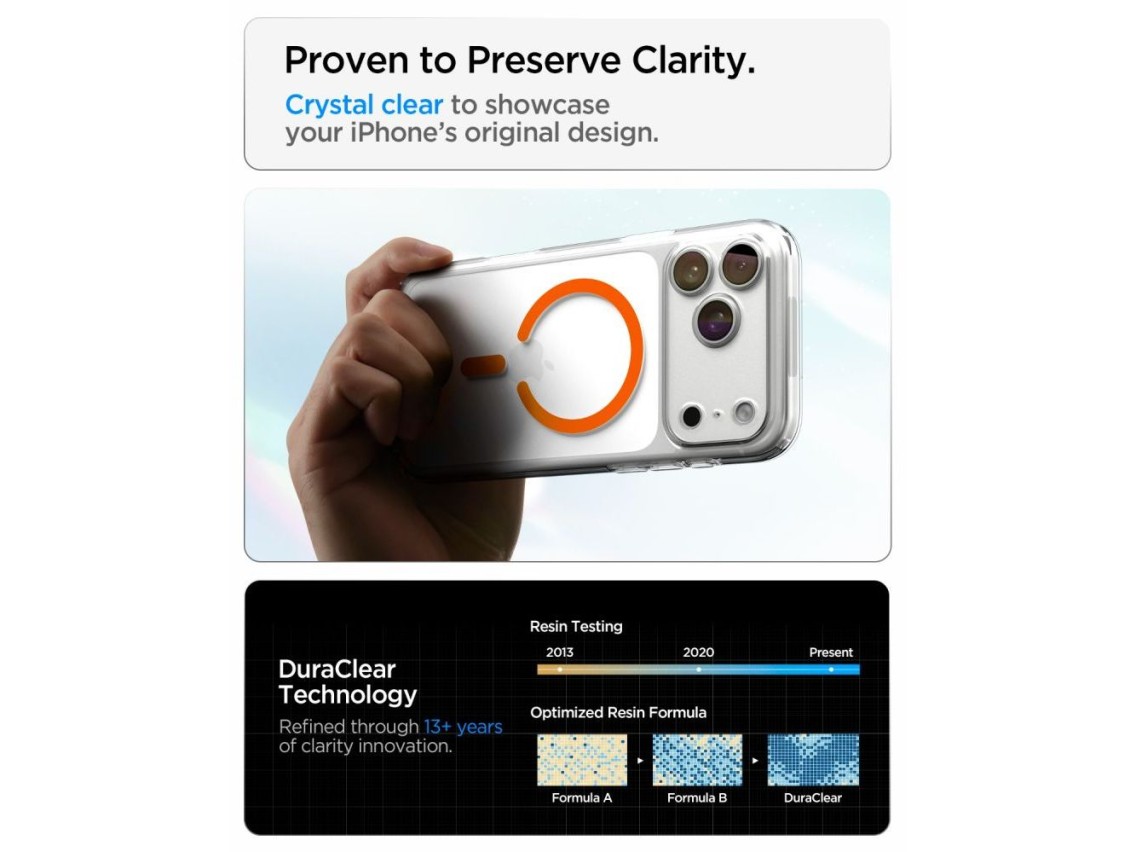 Spigen Ultra Hybrid MagSafe Case for iPhone 18 Pro / 17 Pro - Transparent Orange