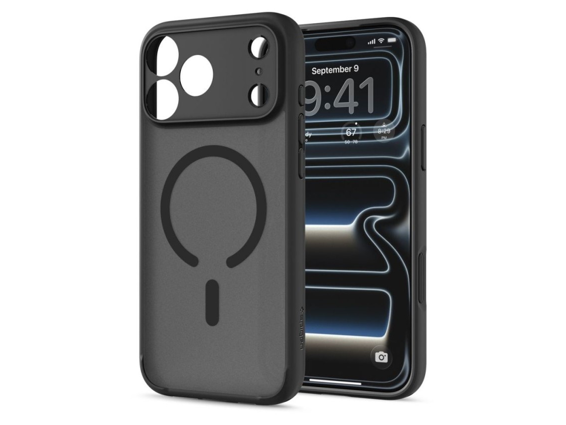 Capa Spigen Ultra Hybrid MagSafe para iPhone 18 Pro / 17 Pro - preto fosco