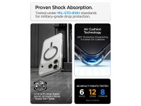 Capa Spigen Ultra Hybrid MagSafe para iPhone 18 Pro / 17 Pro - Grafite Transparente Capa Spigen Ultra Hybrid MagSafe para iPhone 18 Pro / 17 Pro - Grafite Transparente