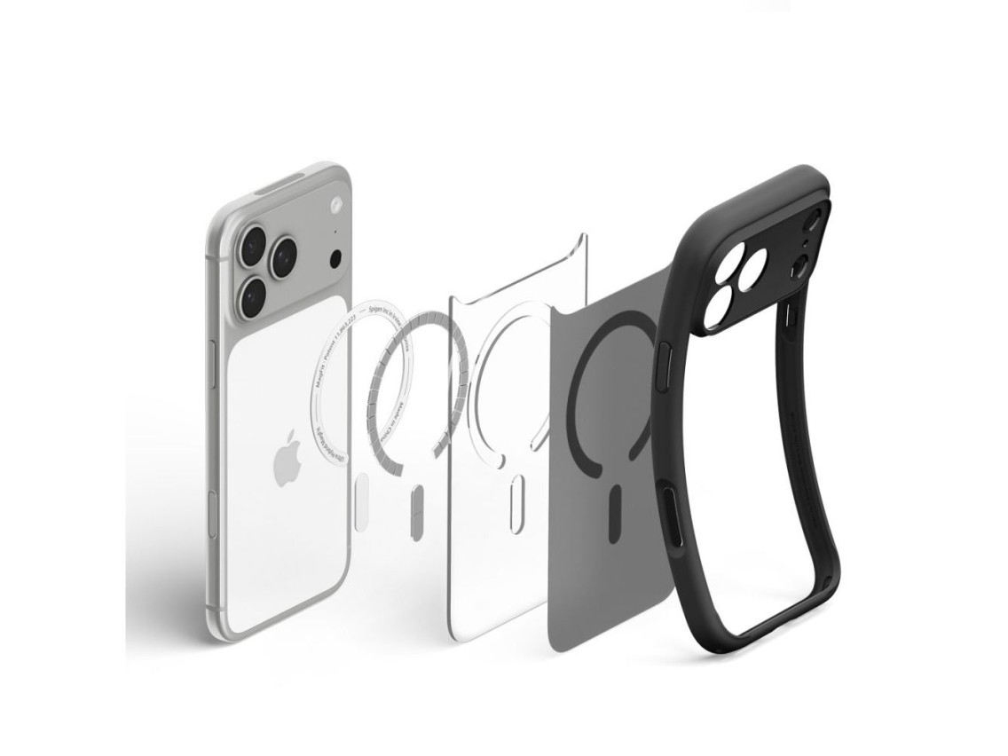 Capa Spigen Ultra Hybrid MagSafe para iPhone 18 Pro / 17 Pro - preto fosco