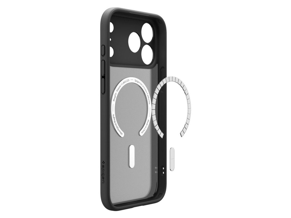 Capa Spigen Ultra Hybrid MagSafe para iPhone 18 Pro / 17 Pro - preto fosco