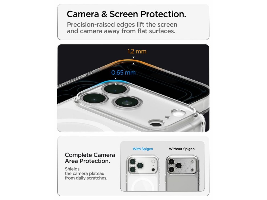 Spigen Ultra Hybrid MagSafe case for iPhone 18 Pro / 17 Pro - frost white