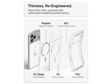 Spigen Ultra Hybrid MagSafe case for iPhone 18 Pro / 17 Pro - frost white Spigen Ultra Hybrid MagSafe case for iPhone 18 Pro / 17 Pro - frost white