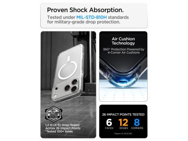 Spigen Ultra Hybrid MagSafe case for iPhone 18 Pro / 17 Pro - frost white Spigen Ultra Hybrid MagSafe case for iPhone 18 Pro / 17 Pro - frost white
