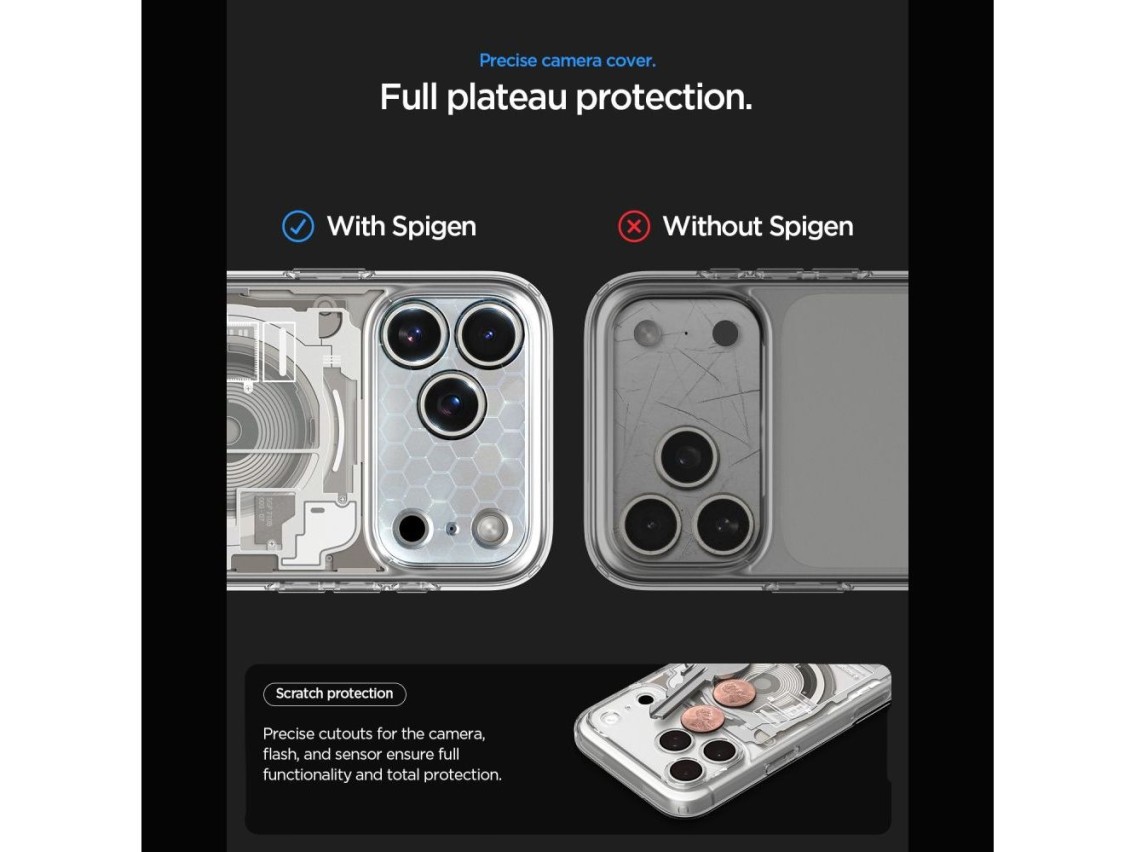 Spigen Ultra Hybrid MagSafe Zero One Case for iPhone 18 Pro / 17 Pro - Titanium
