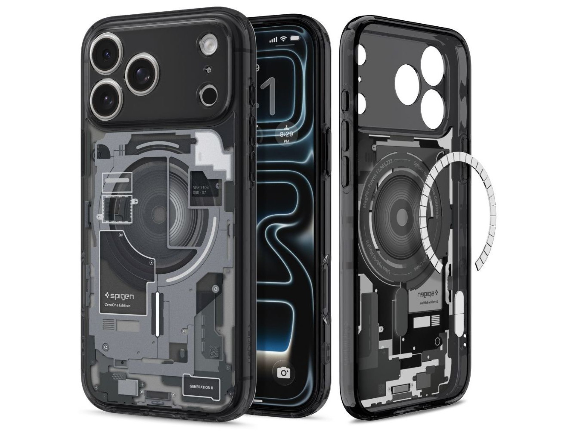 Spigen Ultra Hybrid MagSafe Zero One Case for iPhone 18 Pro / 17 Pro - Black