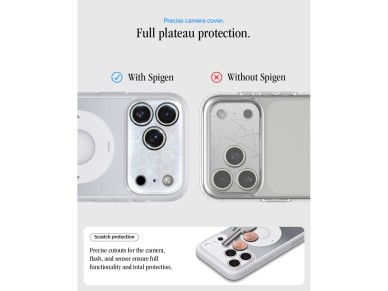 Funda Spigen Ultra Hybrid MagSafe para iPhone 18 Pro / 17 Pro - plateada Funda Spigen Ultra Hybrid MagSafe para iPhone 18 Pro / 17 Pro - plateada